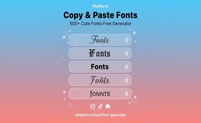 font copy paste