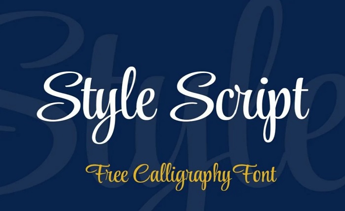 style font